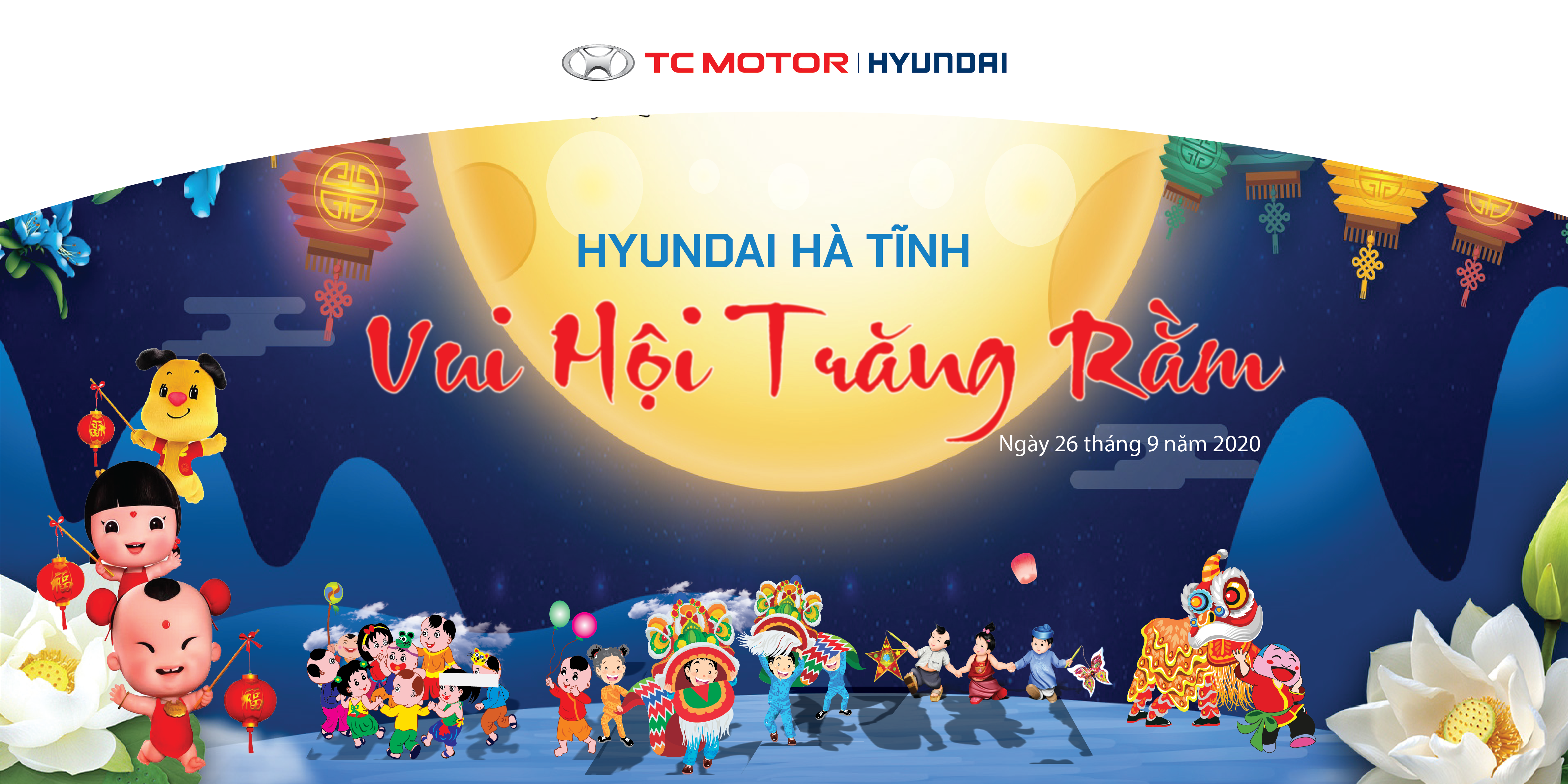 Hyundai Hà Tĩnh tổ chức chương trình “ Vui hội trăng rằm - gắn kết Hyundai”